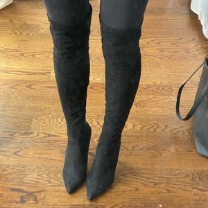 Steve Madden Black Over The Knee Boots